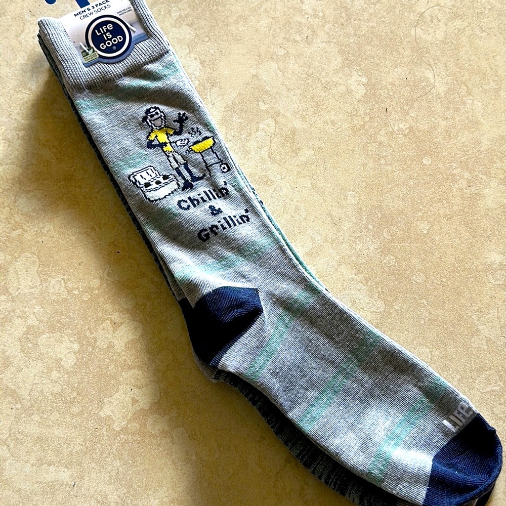 Life is Good men’s 3 pack of crew socks